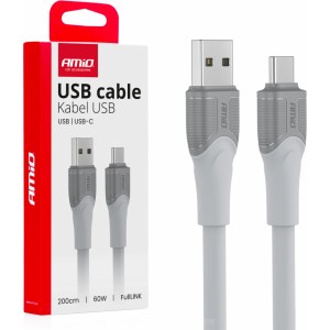 Amio Cable USB-A TO TYPE-C 60W 200cm FullLINK model X111 AMIO-04290