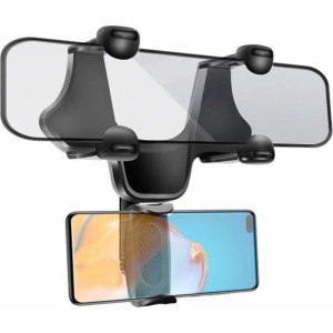 Alogy rearview mirror car phone holder Black