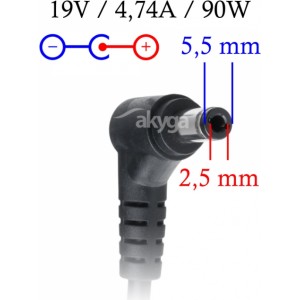 Akyga power supply for laptops AK-ND-10 ASUS/TOSHIBA/LENOV