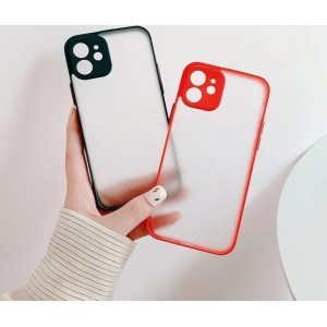 Hurtel Milky Case silicone flexible translucent case for Xiaomi Redmi Note 10 / Redmi Note 10S red