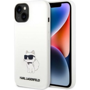 Karl Lagerfeld case for iPhone Pro 14 6,1" KLHCP14LSNCHBCH white HC Silicone NFT Choupette