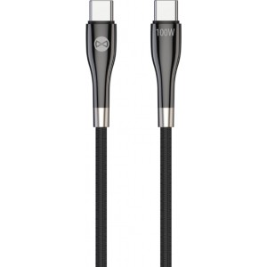 Forever Sleek cable USB-C - USB-C 1,0 m 100W black