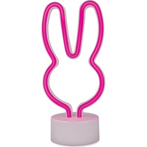 Neon LED on stand RABBIT pink USB-C FSC-10 Forever Light