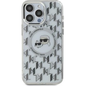 Karl Lagerfeld case for iPhone 16 Pro 6,3" KLHMP16LHMCKMHT transparent Hard IML Monogram Karl&Choupette Head MagSafe