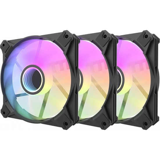 Darkflash Computer fan set Darkflash INF8 ARGB, 3in1 120x120 (black)