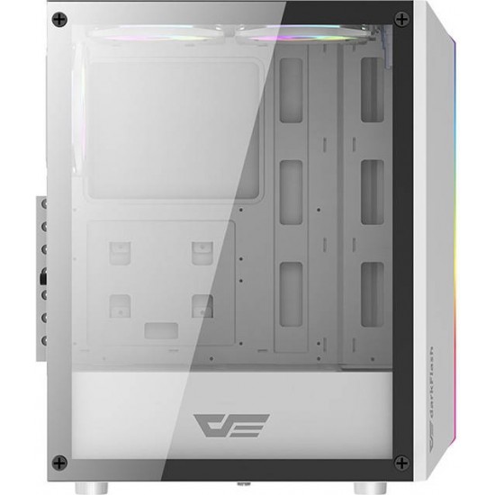 Darkflash DK151 LED computer case (white) + 3 RGB fans