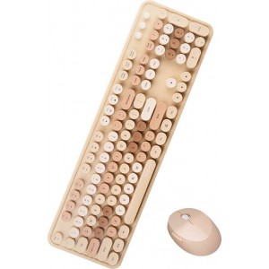 Mofii Wireless keyboard + mouse set MOFII Sweet 2.4G (beige)