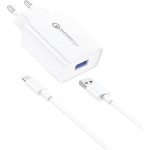 Foneng Wall Charger Foneng EU13 18W + USB to Micro USB Cable, 3A (White)