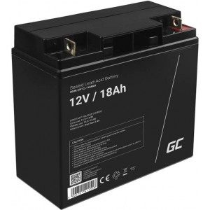 Green Cell Rechargeable battery AGM 12V 18Ah Maintenancefree for UPS ALARM