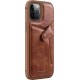 Nillkin Aoge Leather Case flexible armored genuine leather case with pocket for iPhone 12 mini brown