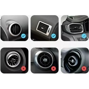 Usams US-CD164 15W 2in1 Magnetic car phone holder for the air vent. black/black