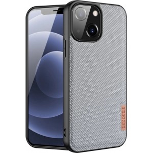 Dux Ducis Fino case covered with nylon material for iPhone 13 mini gray