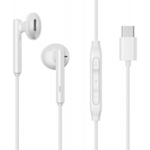 Joyroom JR-EC05 USB-C in-ear headphones - white