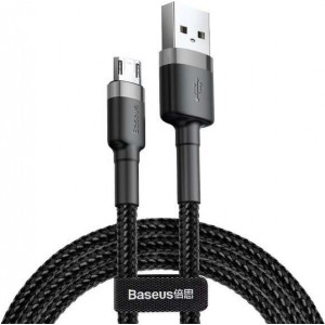 Baseus Cafule Micro-USB 2.4A Nylon Cable 100cm Black/Grey