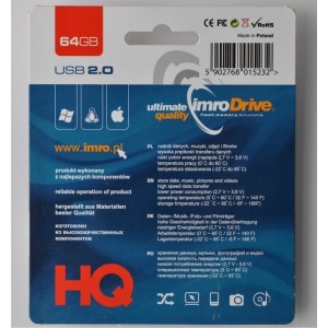 Imro pendrive 64GB USB 2.0 Black