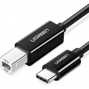 Ugreen US370 45034 cable for USB-C / USB-B printer 1m - black