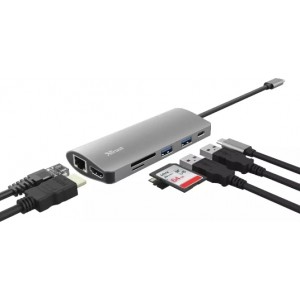 Trust Dalyx 7-в-1 Док-станция  USB-C