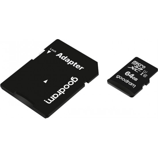 Goodram memory card 64GB microSDXC cl. 10 UHS-I 30 / 15 MB/s + adapter