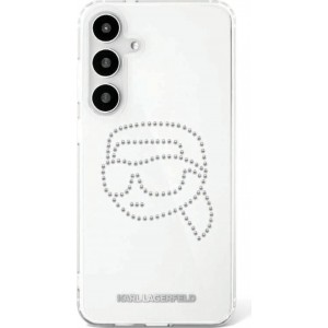 Karl Lagerfeld Etui Karl Lagerfeld Rhinestones Karl Head Logo Samsung Galaxy S25 przezroczysty