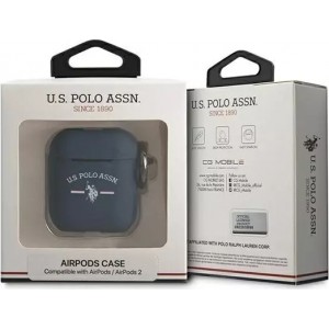 U.s. Polo Protective case for US Polo headphones for Apple AirPods navy blue