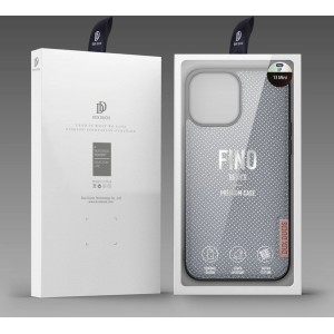 Dux Ducis Fino case covered with nylon material for iPhone 13 mini gray