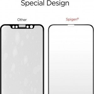 Spigen Glass FC Tempered Glass with Black Frame for iPhone X / XS / 11 Pro