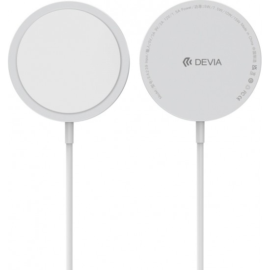 Devia wireless charger Smart magnetic 15W white