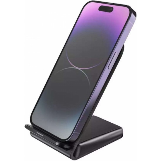 4Kom.pl Inductive charger Qi Wireless Charger 15W phone stand Black