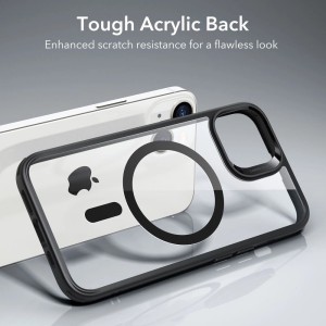 ESR Classic Hybrid Halolock Case with MagSafe for iPhone 14 Plus - Clear/Black