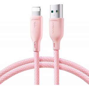 Joyroom Multi-Color Series S-A34 USB-A / Lightning 3A cable 1m - pink