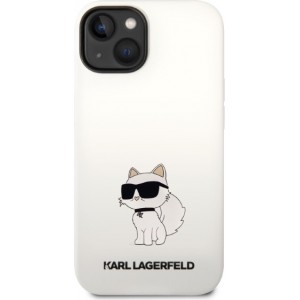 Karl Lagerfeld case for iPhone Pro 14 6,1" KLHCP14LSNCHBCH white HC Silicone NFT Choupette