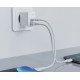 Acefast wall charger USB Type C / USB 32W, PPS, PD, QC 3.0, AFC, FCP white (A5 white)