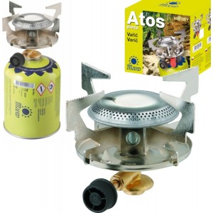 Meva Gas tourist stove for gas cartridges with 7/16" thread ATOS 1.8kW