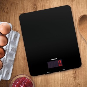 Salter 1150 BKDR 5kg Glass Electronic Kitchen Scales - Black