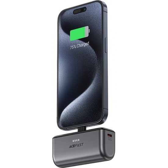 Acefast Powerbank Acefast M9 5000mAh USB-C (male) / USB-C (female) PD 20W - black