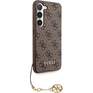 Cg Mobile Sas Guess case for Samsung Galaxy A55 GUHCSA55GF4GBR brown HC PU 4G with charm