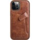 Nillkin Aoge Leather Case flexible armored genuine leather case with pocket for iPhone 12 mini brown