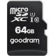 Goodram Microcard 64 GB micro SD XC UHS-I class 10 memory card, SD adapter (M1AA-0640R12)