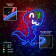 Neon PLEXI LED JURASSIC BABY DINO blue FLNJ01 Forever Light