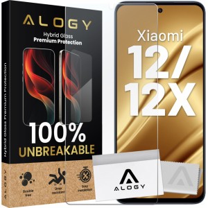 Alogy Hybrid Glass for Xiaomi 12 / 12X for Alogy Flexi Glass 9H Case Friendly Flat Screen Protector