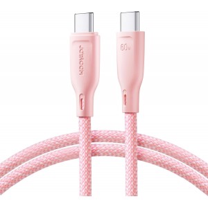 Joyroom Multi-Color Series S-A34 USB-C / USB-C PD 60W 1m Cable - Pink