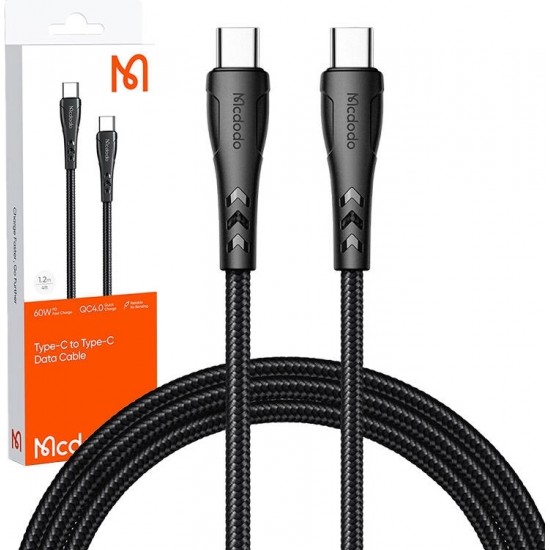 Mcdodo USB-C to USB-C cable Mcdodo CA-7641, PD 60W, 1.2m (black)