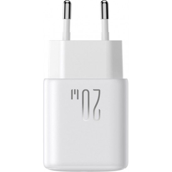 Joyroom JR-TCF20 USB-C PD 20W network charger - white + USB-C / USB-C cable 1m