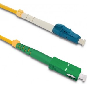 Qoltec Patchcord fiber optic LC/UPC - SC/APC | Singlemode | 9/125 | G652D | Simplex | 5m