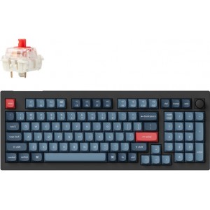 Keychron V5 Max QMK/VIA RGB Knob Red Switch Wireless Mechanical Keyboard (black)