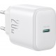 Joyroom JR-TCF20 USB-C PD 20W network charger - white + USB-C / USB-C cable 1m