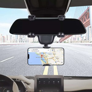 Alogy rearview mirror car phone holder Black