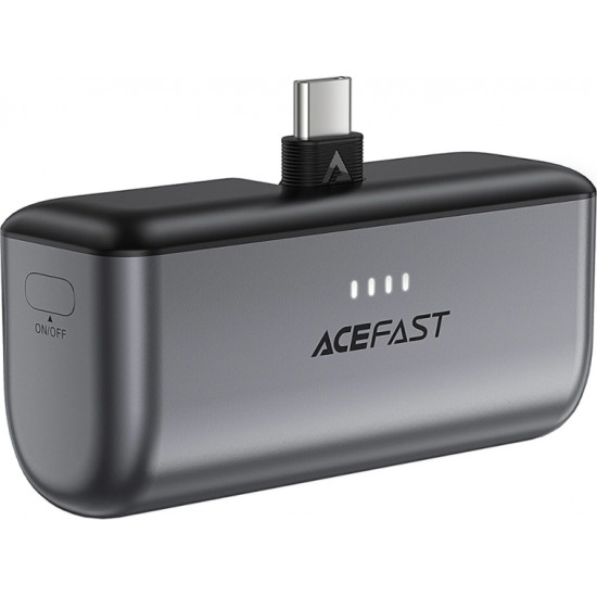 Acefast Powerbank Acefast M9 5000mAh USB-C (male) / USB-C (female) PD 20W - black