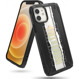 Ringke Fusion X Design durable PC Case with TPU Bumper for iPhone 12 mini black (Routine) (XDAP0020)