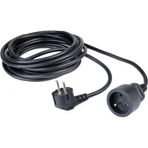 Hama Standard 5m Extension Cord - Black